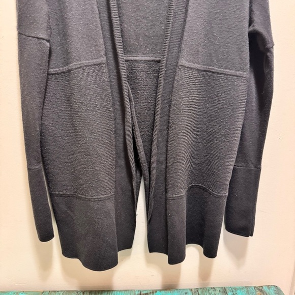 Lululemon Black Sit In Lotus Wrap II Merino Wool Size Small Casual Knit - Picture 13 of 15